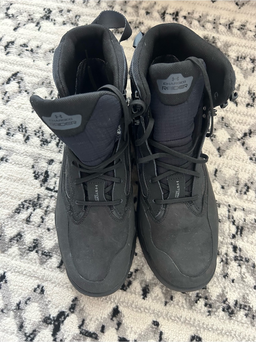 Under Armour Men's Black Tactical Hiking Boots - Picture 2 of 4